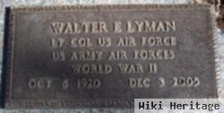 Walter E Lyman