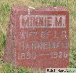 Wilhemina Malvina Meta "minnie" Niemuth Hanneman