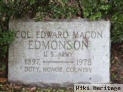 Col Edward Macon Edmonson