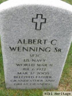 Albert C Wenning, Sr