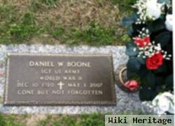 Sgt Daniel W Boone