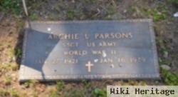 Archie Leroy "ike" Parsons