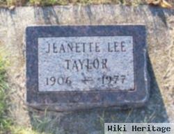 Jeanette Rosella Lee Taylor