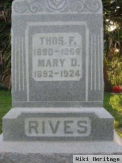 Mary D Rives