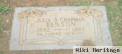 Julia S Chapman Benson