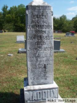 Elizabeth Anne "eliza" Wagnon Maddux