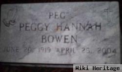 Peggy "peg" Hannah Bowen