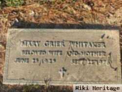 Mary Martin Grier Whitaker