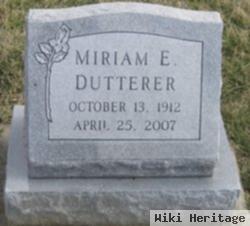 Miriam E. Dutterer