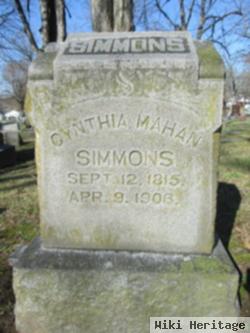 Cynthia Sherod Mahan Simmons