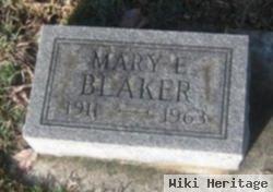 Mary E Blaker