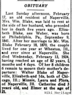 Elizabeth Weber Blake