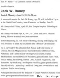 Jack Wilburn Raney