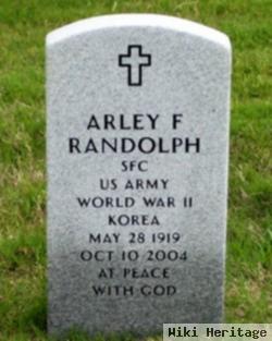 Arley F Randolph