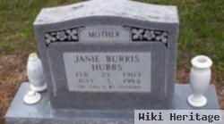 Rebecca Jane "janie" Burris Hubbs