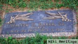 Walter E "jake" Baker, Sr