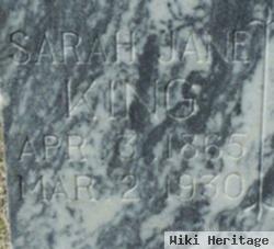 Sarah Jane Hartsfield King