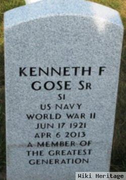 Kenneth F Gose, Sr