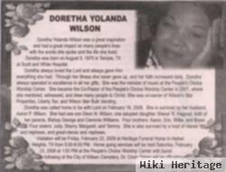 Doretha Yolanda Reed Wilson