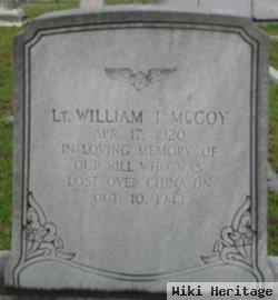 Lieut William Thomas Mccoy