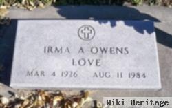 Irma A. Owens Love