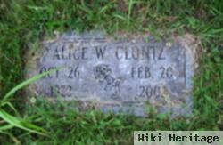 Alice W Clontz