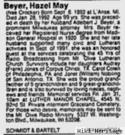 Hazel May Crocker Beyer