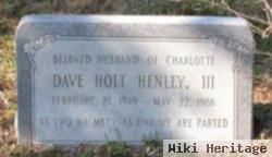 Davis Holt Henley, Iii