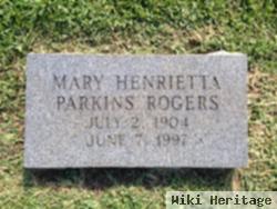 Mary Henrietta Parkins Rogers