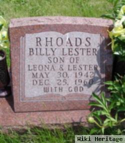 Billy Lester Rhoads