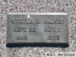 Myrtle H Raines