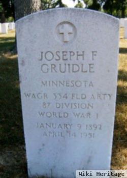 Joseph F Gruidle