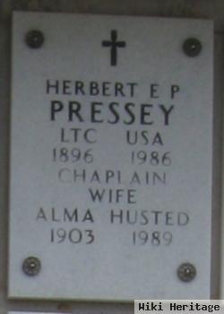 Lt Col Herbert E P Pressey