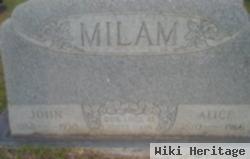 Alice A. Sneed Milam