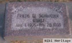 Frieda W. Schroeder Wurtz