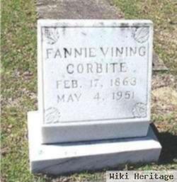 Frances "fannie" Gaskins Corbitt