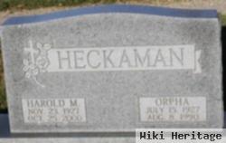 Harold M Heckaman