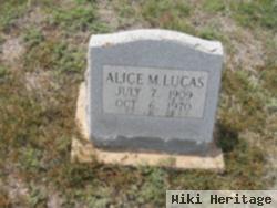 Alice M Lucas