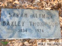 Sarah Baxley Thompson