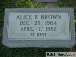 Alice R. Brown