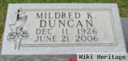 Mildred K Duncan