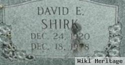 David E Shirk