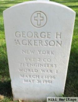 George H Ackerson