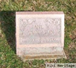 Jane W. "jannie" Anderson