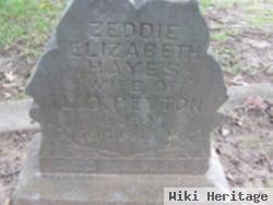 Zeddie Elizabeth Hayes Peyton