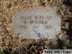 Tennessee Almeda "allie" Lessley Mccord