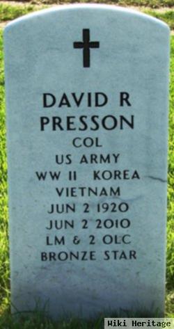 David R Presson