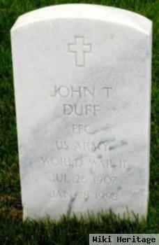 John T Duff