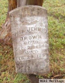 Mrs Mahala Jane "jennie" Anderson Brown