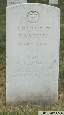 Archie D Easton